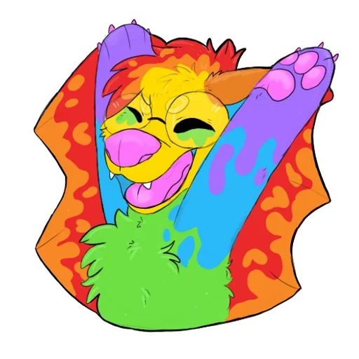 Sticker from the "Rainbow Batman" sticker pack