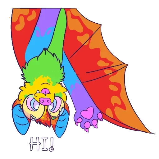 Sticker from the "Rainbow Batman" sticker pack