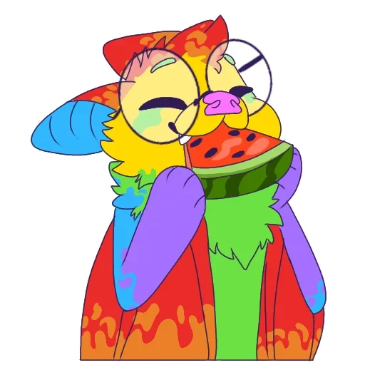 Sticker from the "Rainbow Batman" sticker pack