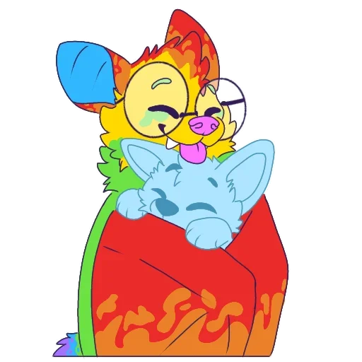 Sticker from the "Rainbow Batman" sticker pack