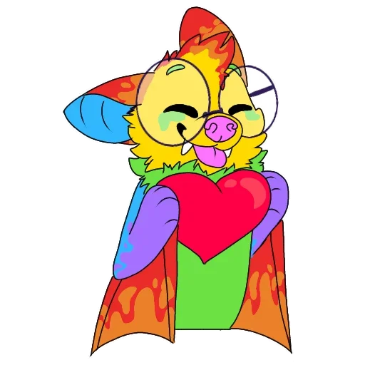 Sticker from the "Rainbow Batman" sticker pack