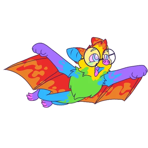 Sticker from the "Rainbow Batman" sticker pack