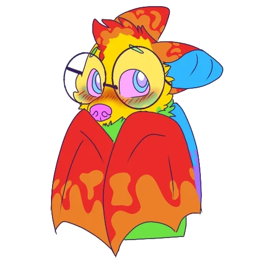 Sticker from the "Rainbow Batman" sticker pack