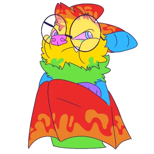 Sticker from the "Rainbow Batman" sticker pack