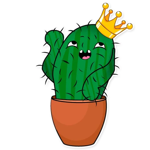 Sticker from the "Sarcactus" sticker pack