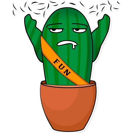 Sticker from the "Sarcactus" sticker pack