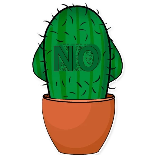 Sticker from the "Sarcactus" sticker pack