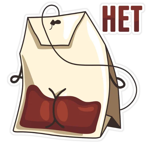 Sticker from the "Tea Bag" sticker pack