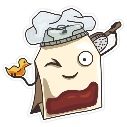 Sticker from the "Tea Bag" sticker pack