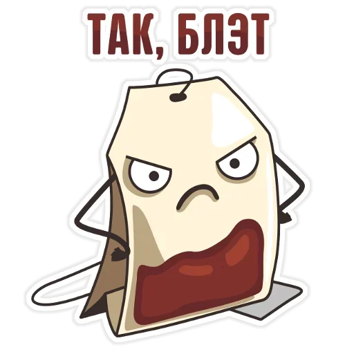 Sticker from the "Tea Bag" sticker pack