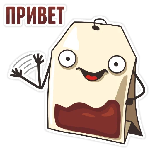 Стикер из набора "Tea Bag"