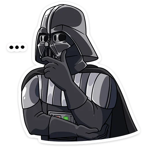 Sticker from the "Dark Side" sticker pack