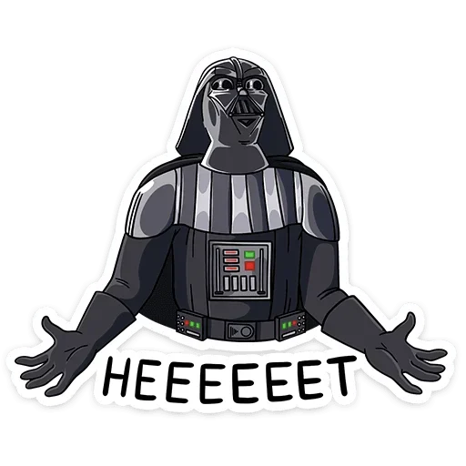 Sticker from the "Dark Side" sticker pack