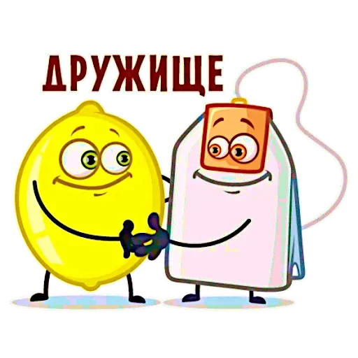 Sticker Чай с лимоном