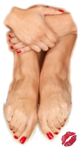 Sticker from the "Sexy Toes" sticker pack