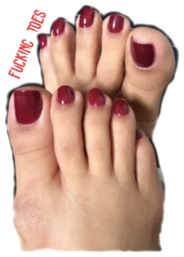 Стикер из набора "Sexy Toes"