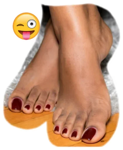 Sticker from the "Sexy Toes" sticker pack