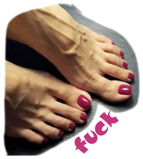 Sticker from the "Sexy Toes" sticker pack