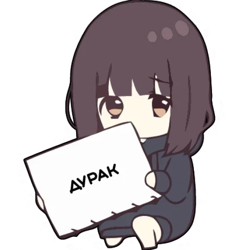 Sticker from the "Menhera Chan" sticker pack