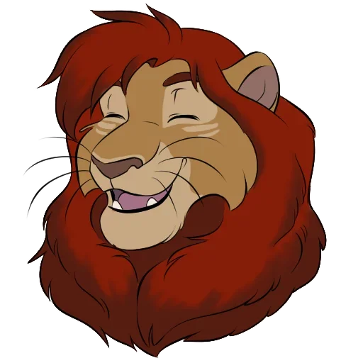 Sticker from the "Lion Life" sticker pack