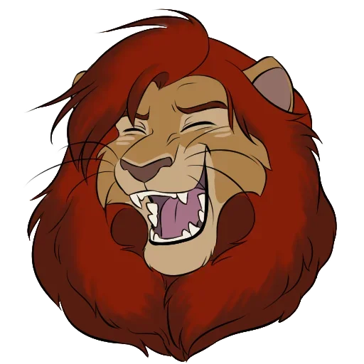 Sticker from the "Lion Life" sticker pack