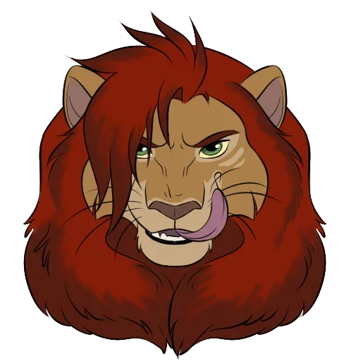 Sticker from the "Lion Life" sticker pack