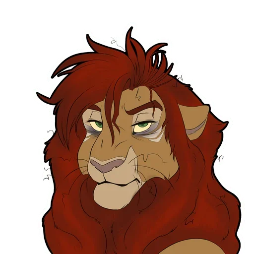 Sticker from the "Lion Life" sticker pack