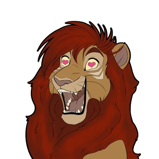 Sticker from the "Lion Life" sticker pack