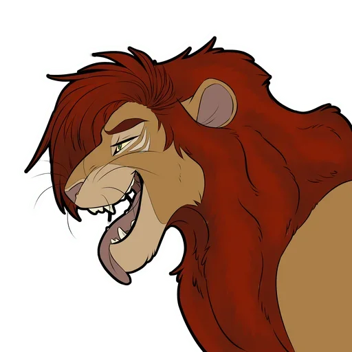 Sticker from the "Lion Life" sticker pack