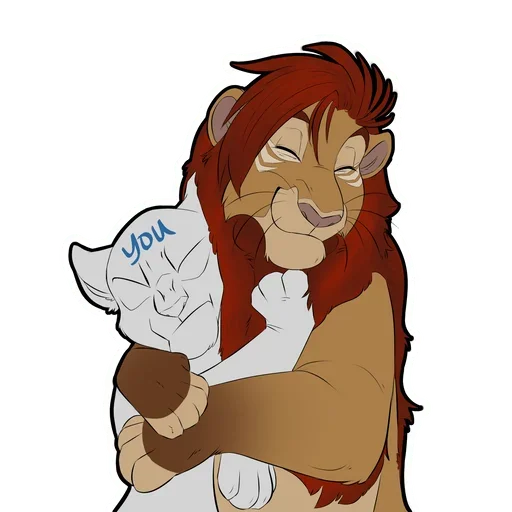 Sticker from the "Lion Life" sticker pack