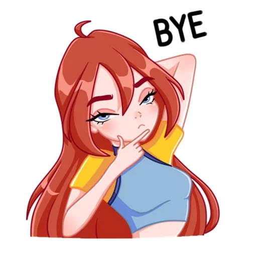 Sticker from the "Winx" sticker pack