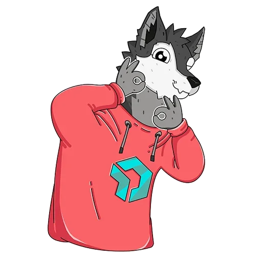 Sticker from the "Wolfy" sticker pack