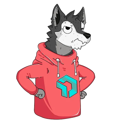 Sticker from the "Wolfy" sticker pack