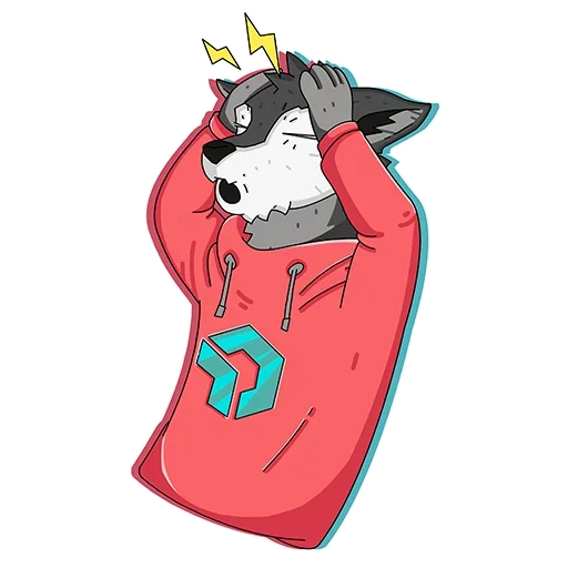 Sticker from the "Wolfy" sticker pack