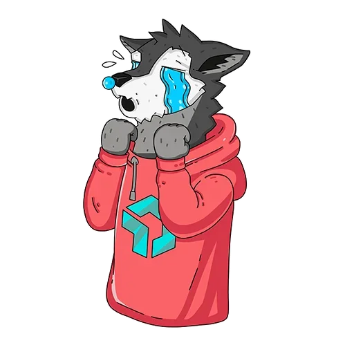 Sticker from the "Wolfy" sticker pack