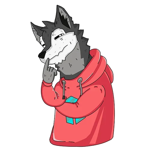 Sticker from the "Wolfy" sticker pack