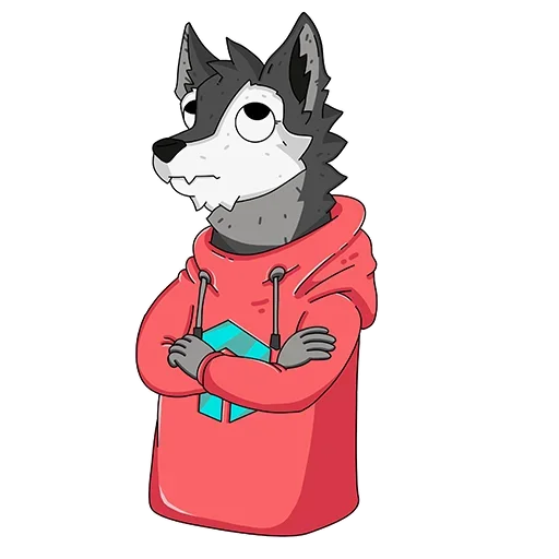 Sticker from the "Wolfy" sticker pack