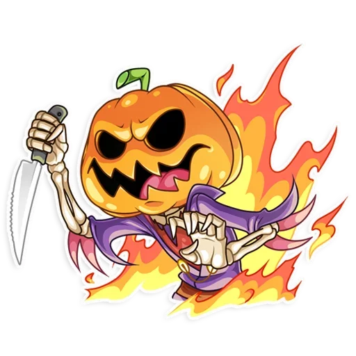 Sticker from the "Pumpkin Head" sticker pack