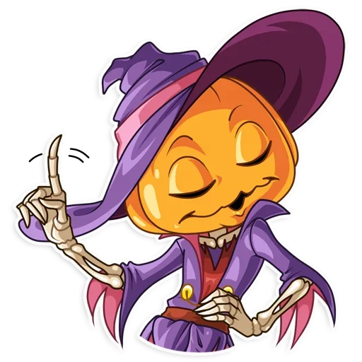 Sticker from the "Pumpkin Head" sticker pack