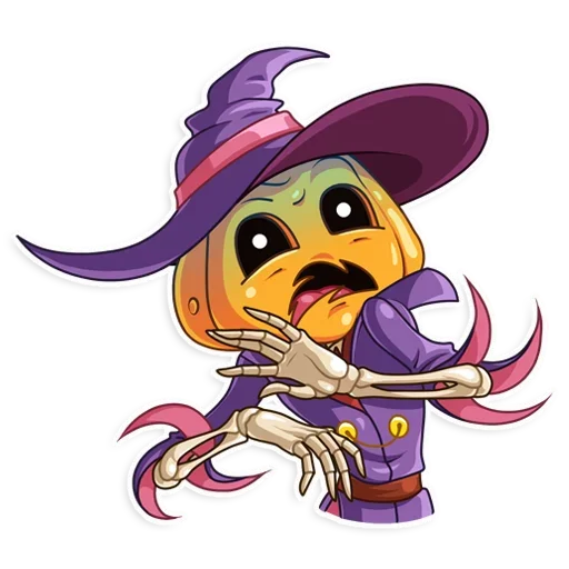 Sticker from the "Pumpkin Head" sticker pack