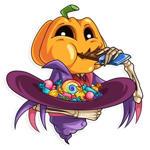 Sticker from the "Pumpkin Head" sticker pack