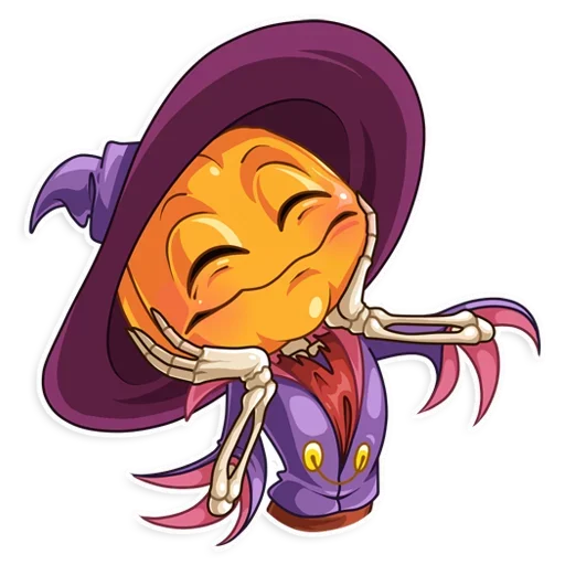 Sticker from the "Pumpkin Head" sticker pack