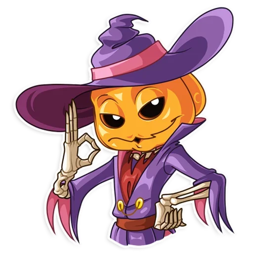 Sticker from the "Pumpkin Head" sticker pack