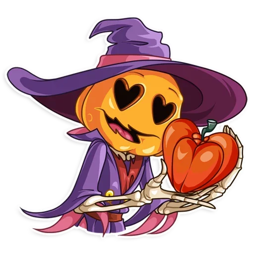 Sticker from the "Pumpkin Head" sticker pack