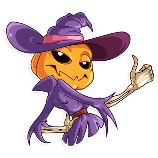 Sticker from the "Pumpkin Head" sticker pack