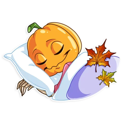 Sticker Pumpkin Head