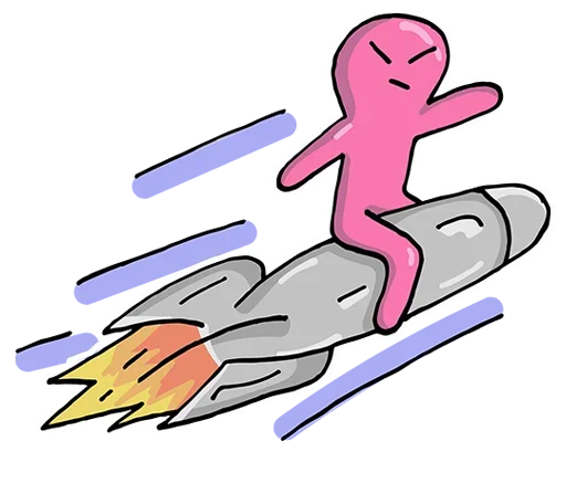 Sticker from the "Alien World" sticker pack