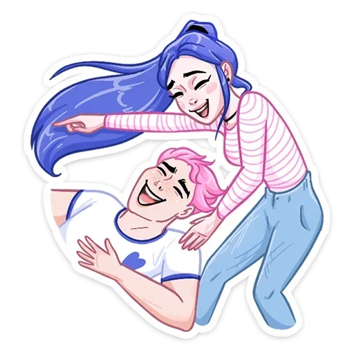 Sticker from the "Love Is" sticker pack