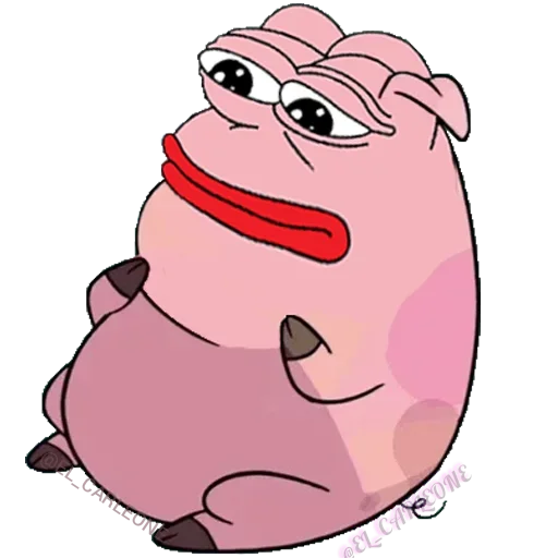 Sticker from the "Pink Pepe" sticker pack