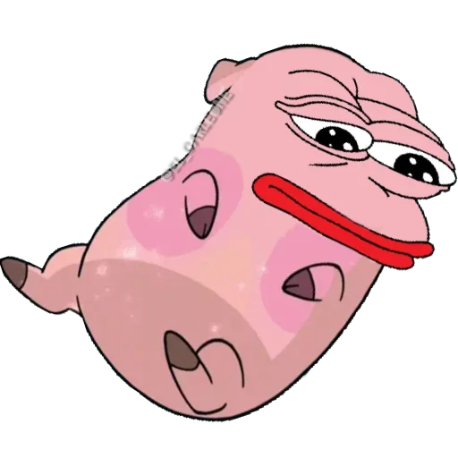 Sticker from the "Pink Pepe" sticker pack